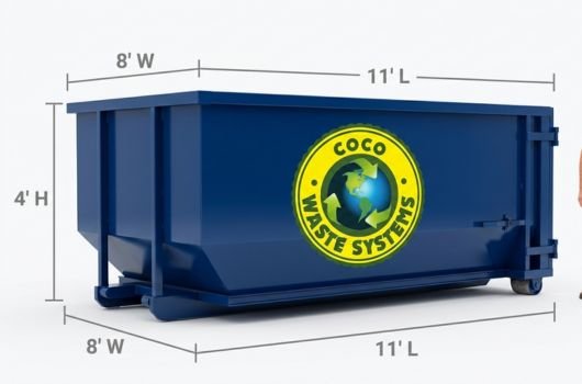 10-yard roll-off dumpster rental Miami — ideal for small cleanouts