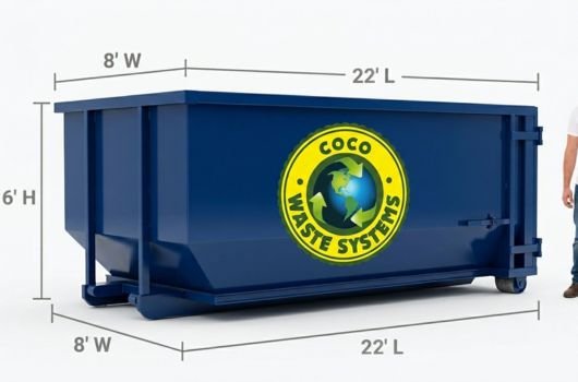 30-yard roll-off dumpster Miami — large renovation and construction projects